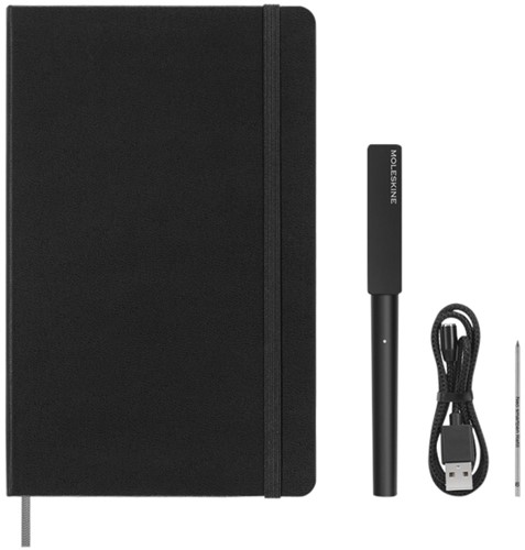 Smart Writing Set Pen Moleskine + Smart notitieboek large 130x210mm lijn zwart