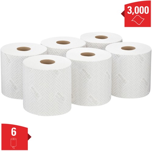 Poetspapier WypAll L10 1-laags 500 vel wit 7406-2