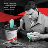 Reinigingsdoek WypAll emmer 1-laags 6x90 vel groen 7775-4