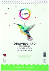 Tekenblok Qrea A4 24 vel 160gr spiraal