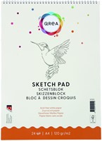 Schetsblok Qrea A4 24 vel 120gr spiraal