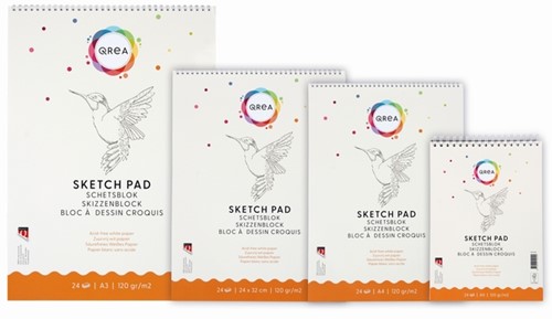 Schetsblok Qrea A3 24 vel 120gr spiraal-2