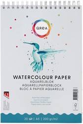 Aquarelblok Qrea A5 20 vel 200gr spiraal