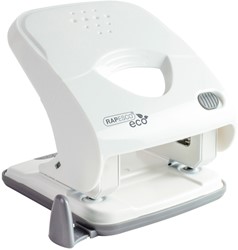 Perforator Rapesco Germ-Savvy Less Effort Eco X5-40ps antibacterieel 2-gaats wit