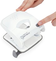 Perforator Rapesco Germ-Savvy Less Effort Eco X5-40ps antibacterieel 2-gaats wit-3