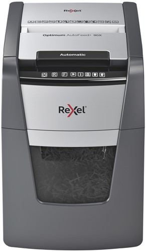 Papiervernietiger Rexel Optimum Auto+ 90X snippers 4x28mm