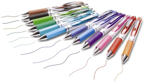 Gelschrijver Pentel BL77 Energel medium assorti 12 stuks-3
