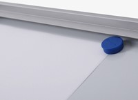 Vitrinebord Quantore voor binnen 6x A4 zilver-1