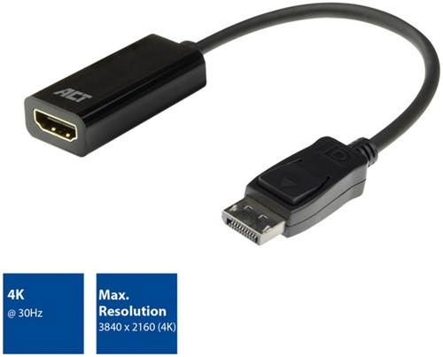 Adapter ACT DisplayPort naar HDMI 4K 0.15 meter-3