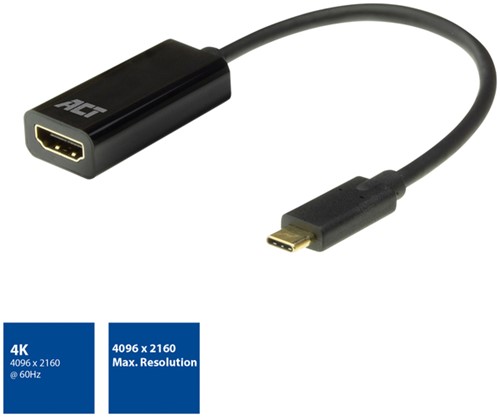 Adapter ACT USB-C naar HDMI 4K 60Hz 0.15 meter-3
