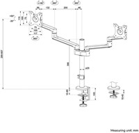 Monitorarm Neomounts DS60-425BL2 zwart-2