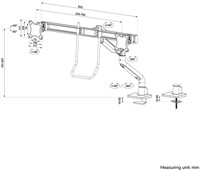 Monitorarm Neomounts DS75S-950BL2 zwart-2