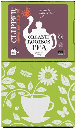 Thee Clipper infusion redbush bio 250 zakjes