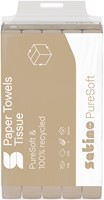 Handdoek Satino PT2 PureSoft z-vouw 2-laags 206x240mm 25x150 vel naturel 277530-2