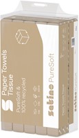 Handdoek Satino PT2 PureSoft z-vouw 2-laags 206x240mm 25x150 vel naturel 277530-3