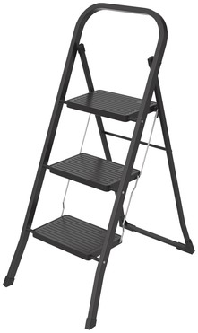 Huishoudtrap BRASQ 3 treden SL300 zwart