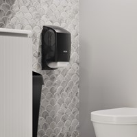 Toiletpapierdispenser Katrin systeemrol duo zwart 77519-3