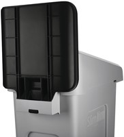 Paneel Rubbermaid Slim Jim Recyclestation voor label zwart-2