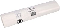Afvalzak Cleaninq 65/25x140cm HDPE recycled T25 240L transparant rol à 10 stuks