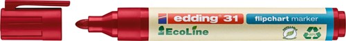 Viltstift edding 31 EcoLine voor flipover rond 1.5-3mm rood