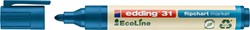 Viltstift edding 31 EcoLine voor flipover rond 1.5-3mm blauw