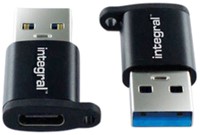 Adapter Integral USB-C naar USB-A 2-pack