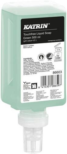 Handzeep Katrin Green vloeibaar touchfree 500ml 86603