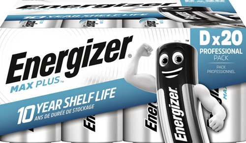 Batterij Energizer Max Plus 20x D alkaline