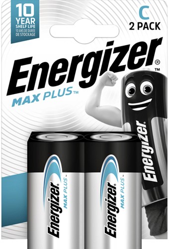 Batterij Energizer Max Plus 2x C alkaline