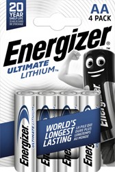 Batterij Energizer Ultimate Lithium 4xAA