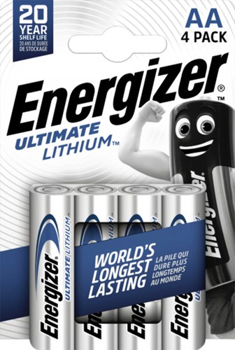 Batterij Energizer Ultimate Lithium 4xAA