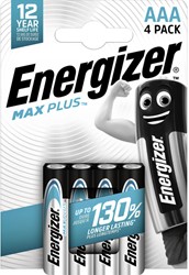 Batterij Energizer Max Plus 4xAAA alkaline