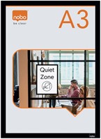 Infokader Nobo zelfklevend A3 zwart 2 stuks-6