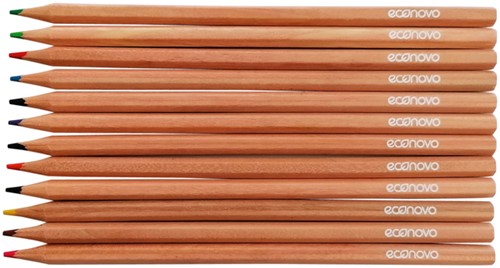 Kleurpotloden Econovo assorti blister à 12 stuks-2