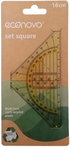 Geodriehoek Econovo 16cm blister à 1 stuk