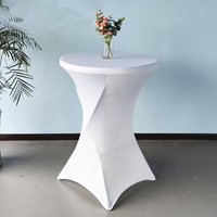 Tafelrok BRASQ voor statafel 80cm wit-3