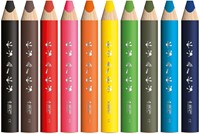 Kleurpotloden Bickids Multi Surface + 2 puntenslijpers ass 10kl 40st-2