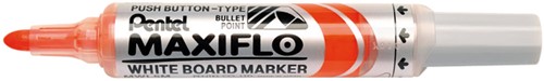 Whiteboardmarker Pentel MWL5M Maxiflo rond 3mm oranje