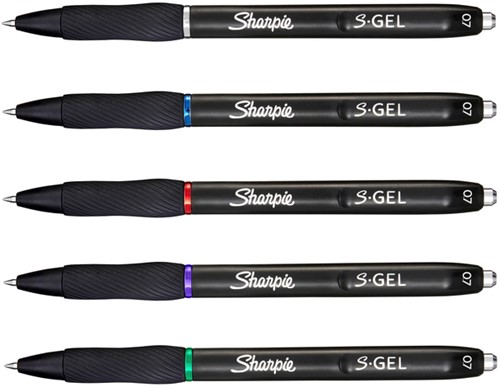 Gelschrijver Sharpie S-gel medium assorti blister à 8 stuks-2