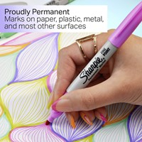 Viltstift Sharpie Glampop fijn assorti blister à 12 stuks-3