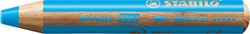 Kleurpotloden STABILO 880 woody 3 in 1 multitalent lichtblauw
