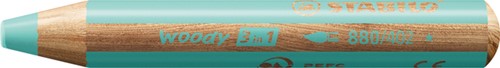 Kleurpotloden STABILO 880 woody 3 in 1 multitalent pastel blauw
