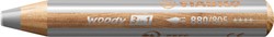 Kleurpotloden STABILO 880 woody 3 in 1 multitalent zilver