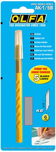 Kunst en handwerkmes Olfa AK-1 blister à 1 stuk