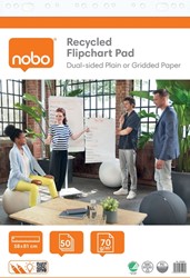 Flipoverpapier Nobo premium 60x85cm dubbelzijdig rol 50 vel