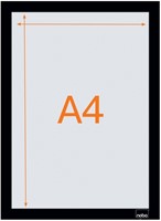 Infokader Nobo zelfklevend A4 zwart 2 stuks-10