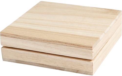 Doos Creativ Company 10x10x3cm hout-2