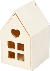 Huis met lade Creativ Company 10.8x6.8 cm hout