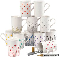 Glas- & Porseleinstiften Creativ Company 1-2mm set à 12 kleuren-1