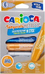 Verfstift Carioca Temperello set à 6 metallickleuren